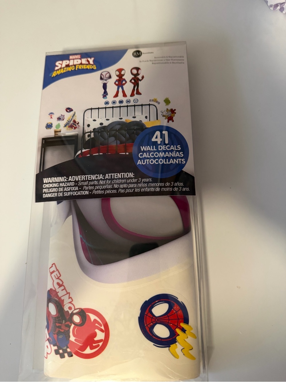 Marvel Spidey and His Amazing Friends Decal Set - Red, Blue, Black